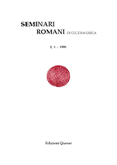 Issue, Seminari romani di cultura greca : I, 1, 1998, Edizioni Quasar