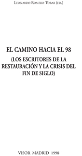 Capítulo, Los escritores catalanes ante la literatura española de la crisis finisecular, Visor Libros