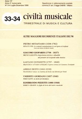 Issue, Civiltà musicale : 33/34, 1998, LoGisma