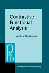 E-book, Contrastive Functional Analysis, John Benjamins Publishing Company