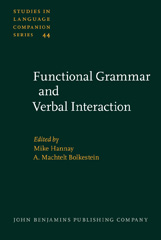 eBook, Functional Grammar and Verbal Interaction, John Benjamins Publishing Company