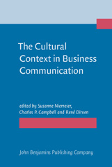 E-book, The Cultural Context in Business Communication, John Benjamins Publishing Company