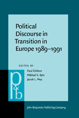 E-book, Political Discourse in Transition in Europe 1989-1991, John Benjamins Publishing Company