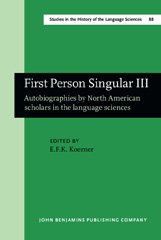 E-book, First Person Singular III, John Benjamins Publishing Company