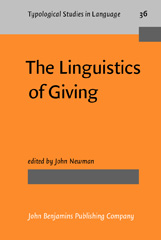 eBook, The Linguistics of Giving, John Benjamins Publishing Company