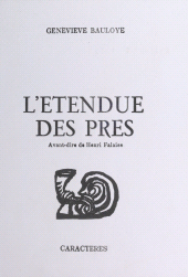E-book, L'Étendue des prés, Caractères (réédition numérique FeniXX)