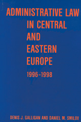 E-book, Administrative Law in Central and Eastern Europe, Central European University Press