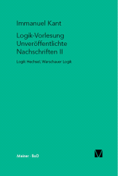 E-book, Logik-Vorlesung. Unveröffentlichte Nachschriften II : Logik Hechsel. Warschauer Logik, Felix Meiner Verlag