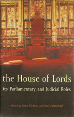 E-book, The House of Lords, Hart Publishing