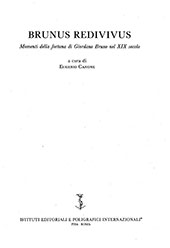 eBook, Brunus redivivus : momenti della fortuna di Giordano Bruno nel 19. secolo, Istituti editoriali e poligrafici internazionali