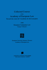 eBook, Collected Courses of the Academy of European Law 1995, Wolters Kluwer