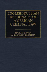 eBook, English-Russian Dictionary of American Criminal Law, Braun, Marina, Bloomsbury Publishing