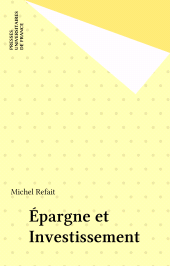 eBook, Épargne et Investissement, Presses universitaires de France (réédition numérique FeniXX)