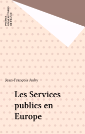 E-book, Les Services publics en Europe, Presses universitaires de France (réédition numérique FeniXX)