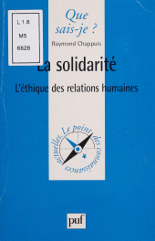 E-book, La Solidarité : L'éthique des relations humaines, Presses universitaires de France (réédition numérique FeniXX)