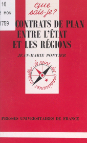 E-book, Les contrats de plan entre l'État et les régions, Presses universitaires de France (réédition numérique FeniXX)