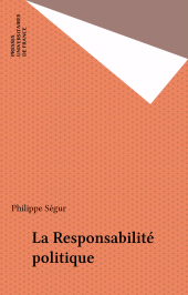 eBook, La Responsabilité politique, Presses universitaires de France (réédition numérique FeniXX)