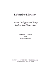 eBook, Debatable Diversity : Critical Dialogues on Change in American Universities, Rowman & Littlefield Publishers
