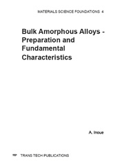 eBook, Bulk Amorphous Alloys : Preparation and Fundamental Characteristics, Trans Tech Publications Ltd
