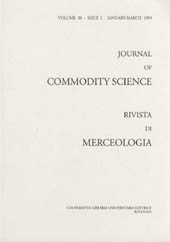 Fascicolo, Journal of commodity science, technology and quality : rivista di merceologia, tecnologia e qualità. JAN./MAR., 1999, CLUEB  ; Coop. Tracce
