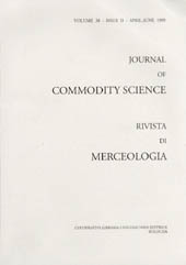 Fascicolo, Journal of commodity science, technology and quality : rivista di merceologia, tecnologia e qualità. APR./JUN., 1999, CLUEB  ; Coop. Tracce