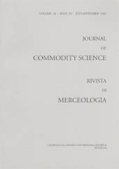 Fascicolo, Journal of commodity science, technology and quality : rivista di merceologia, tecnologia e qualità. JUL./SEP., 1999, CLUEB  ; Coop. Tracce