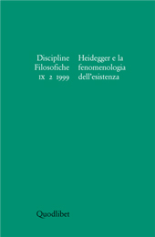 Artikel, Per un'ontologia fenomenologica delle emozioni in Martin Heidegger, Quodlibet