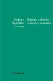 Fascicule, Discipline filosofiche : IX, 1, 1999, Quodlibet