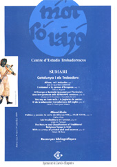 Artículo, I trovatori e la corona d'Agona : flessioni per una cronologia di riferimento, Centre d'Estudis Trobadorescos