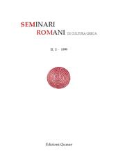 Heft, Seminari romani di cultura greca : II, 2, 1999, Edizioni Quasar