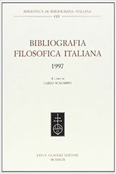 E-book, Bibliografia filosofica italiana : 1997, Leo S. Olschki editore