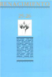 Fascicolo, Renacimiento : revista de literatura : 25/26, 1999, Renacimiento