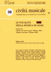 Issue, Civiltà musicale : 36, 1999, LoGisma