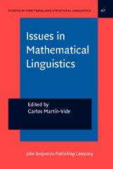 E-book, Issues in Mathematical Linguistics, John Benjamins Publishing Company