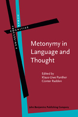 eBook, Metonymy in Language and Thought, John Benjamins Publishing Company