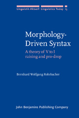 E-book, Morphology-Driven Syntax, Rohrbacher, Bernhard Wolfgang, John Benjamins Publishing Company