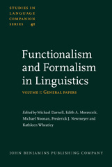 E-book, Functionalism and Formalism in Linguistics, John Benjamins Publishing Company