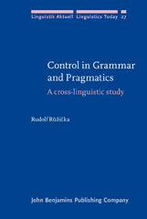 E-book, Control in Grammar and Pragmatics, Růžička, Rudolf, John Benjamins Publishing Company