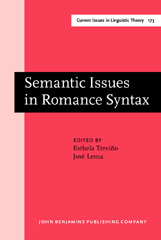 E-book, Semantic Issues in Romance Syntax, John Benjamins Publishing Company