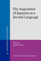 E-book, The Acquisition of Japanese as a Second Language, John Benjamins Publishing Company