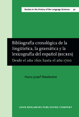 E-book, Bibliografia cronologica de la linguistica, la gramatica y la lexicografia del espanol (BICRES II), Niederehe, Hans-Josef, John Benjamins Publishing Company