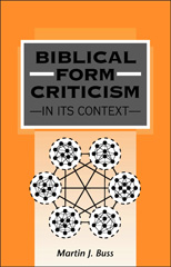 E-book, Biblical Form Criticism in its Context, Buss, Martin J., Bloomsbury Publishing