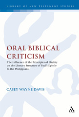 E-book, Oral Biblical Criticism, Davis, Casey W., Bloomsbury Publishing