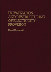 E-book, Privatization and Restructuring of Electricity Provision, Czamanski, Daniel, Bloomsbury Publishing