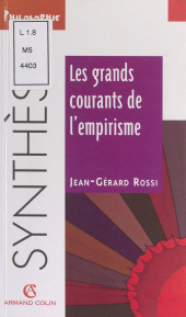 E-book, Les grands courants de l'empirisme, Armand Colin (réédition numérique FeniXX)