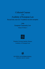 eBook, Collected Courses of the Academy of European Law 1996, Wolters Kluwer