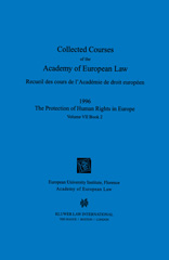 eBook, Collected Courses of the Academy of European Law 1996, European University Institute, Florence Academy of European Law., Wolters Kluwer