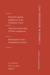 E-book, Recourse against Judgments in the European Union, Wolters Kluwer