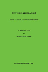 E-book, Quo Vadis Arbitration?, Wolters Kluwer