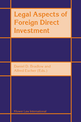 E-book, Legal Aspects of Foreign Direct Investment, Kluwer Law International